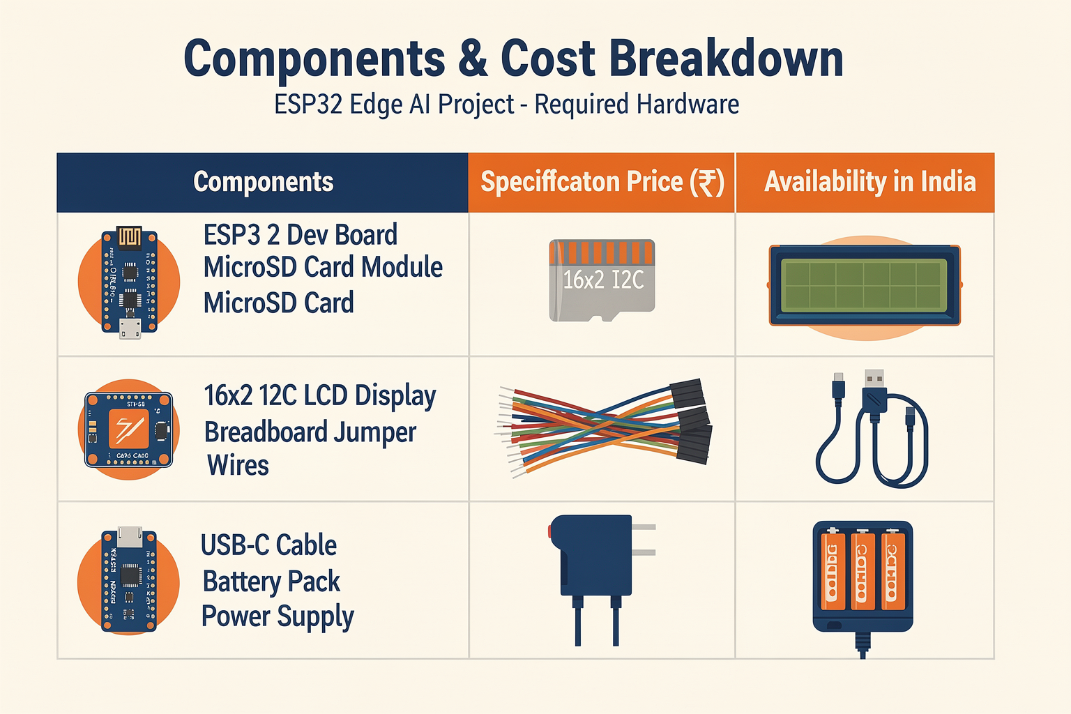 Components Required for Your Edge AI Project