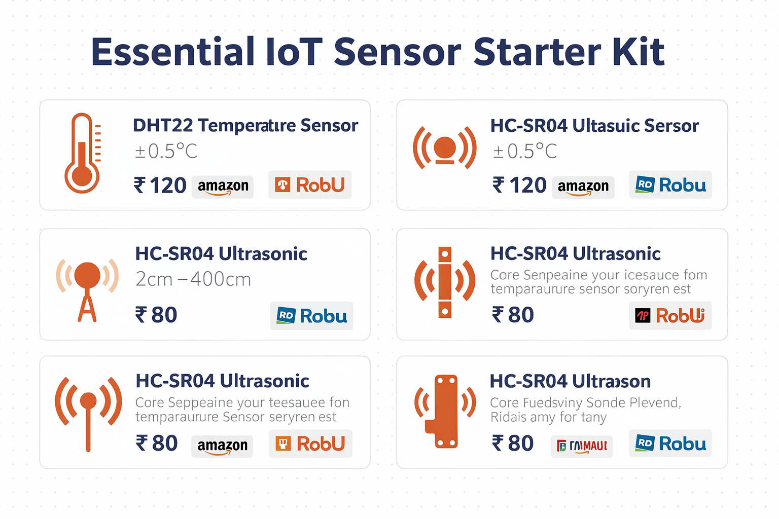 Components Required: Building Your IoT Sensor Kit