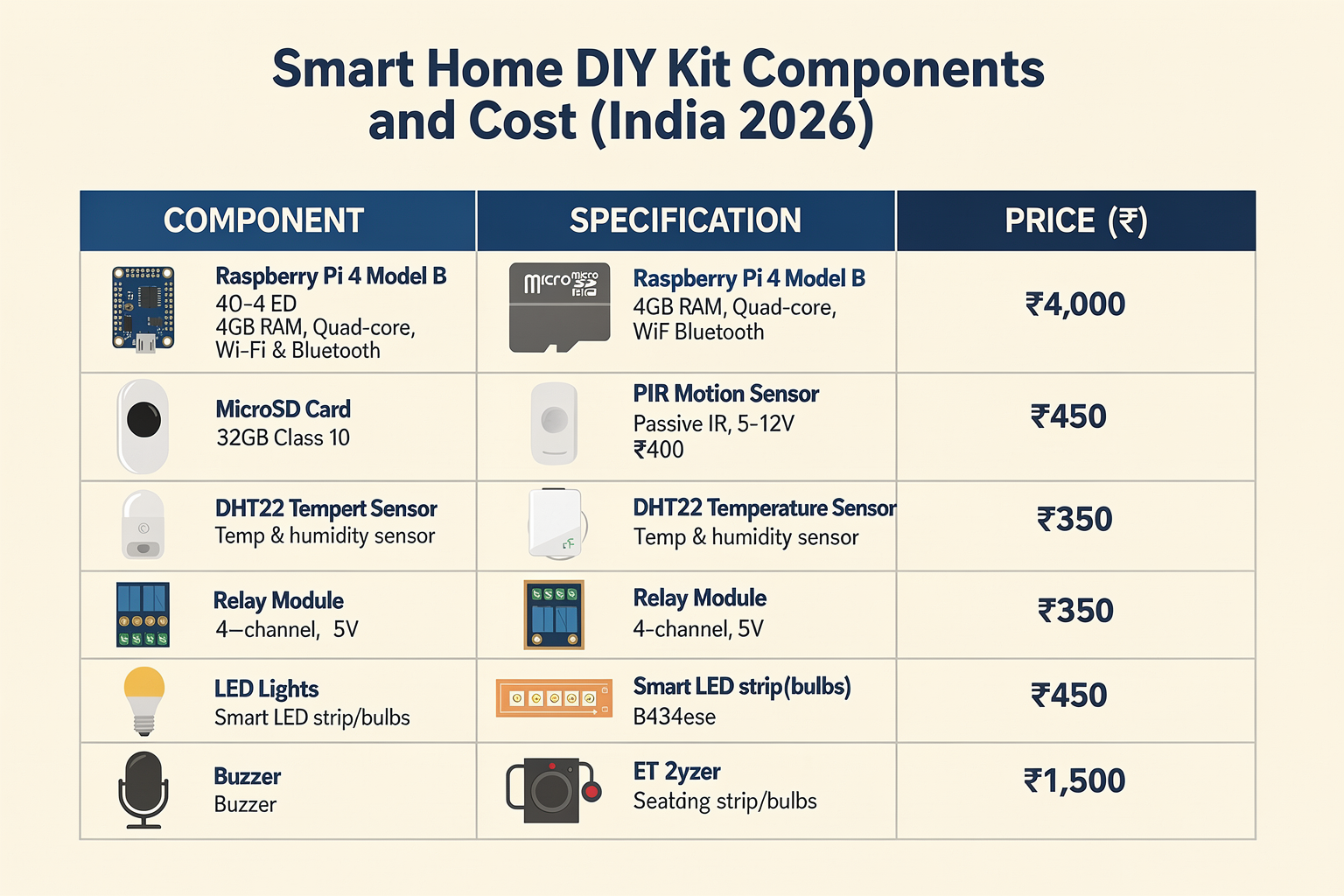 Components Required