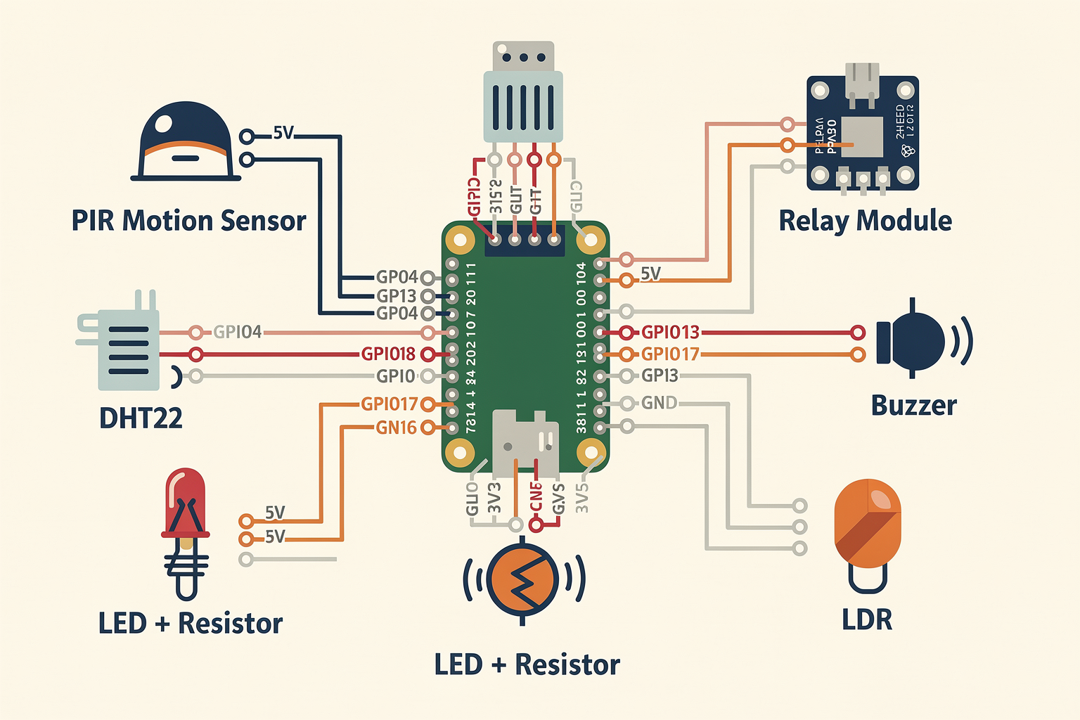 Circuit Diagram and Connections