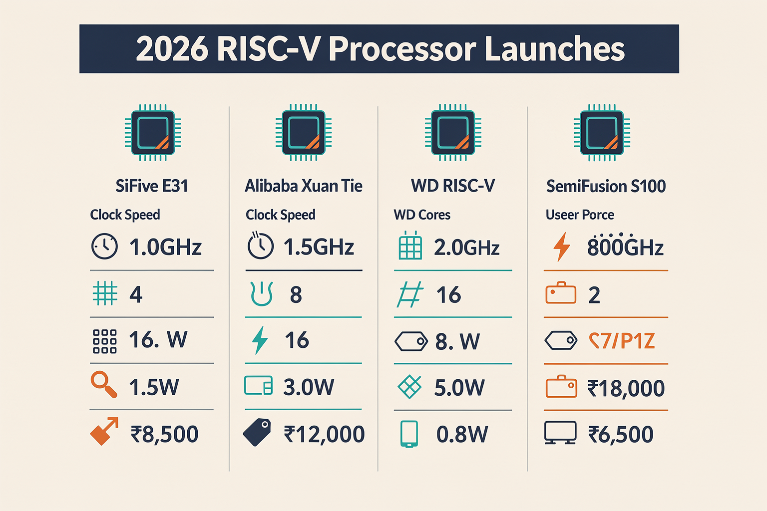 Upcoming RISC-V Processor Launches in 2026