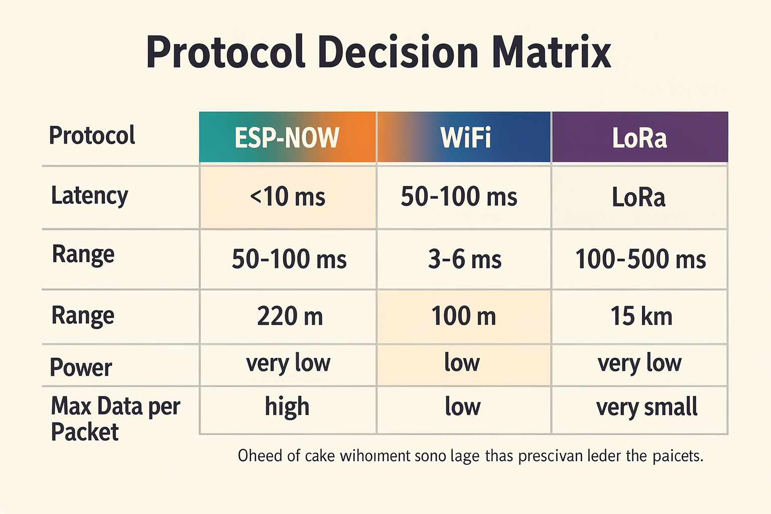 ESP-NOW vs. WiFi vs. BLE vs. LoRa: Which Protocol Wins?