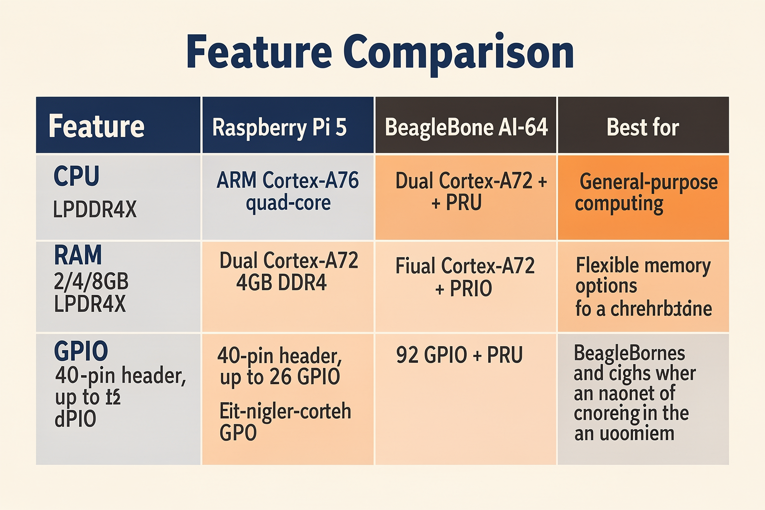 Feature Comparison (TABLE)
