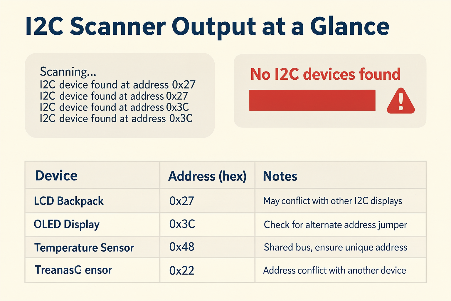 Step 2: I2C Address and Device Detection