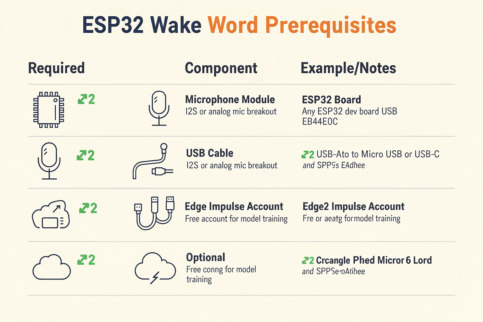 Prerequisites & Setup (TABLE)