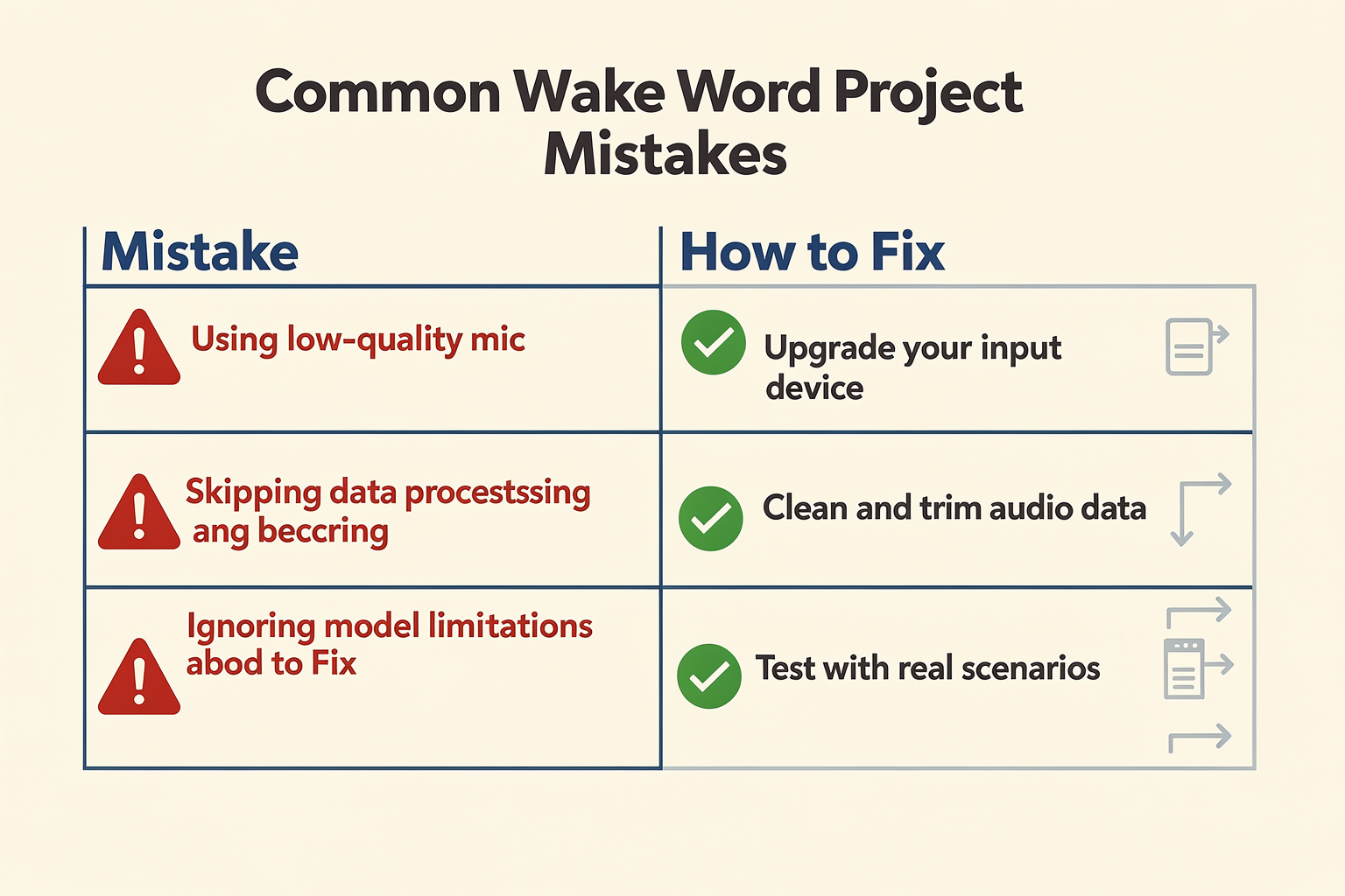 Common Mistakes to Avoid (TABLE)