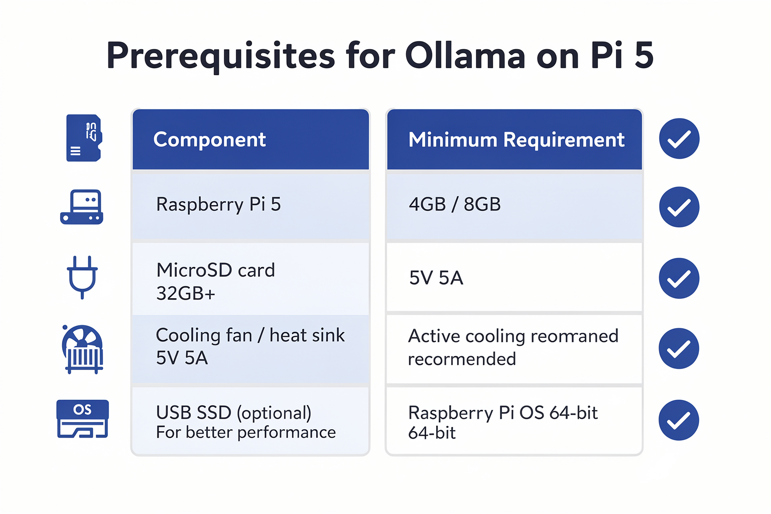 Prerequisites & Setup (TABLE)