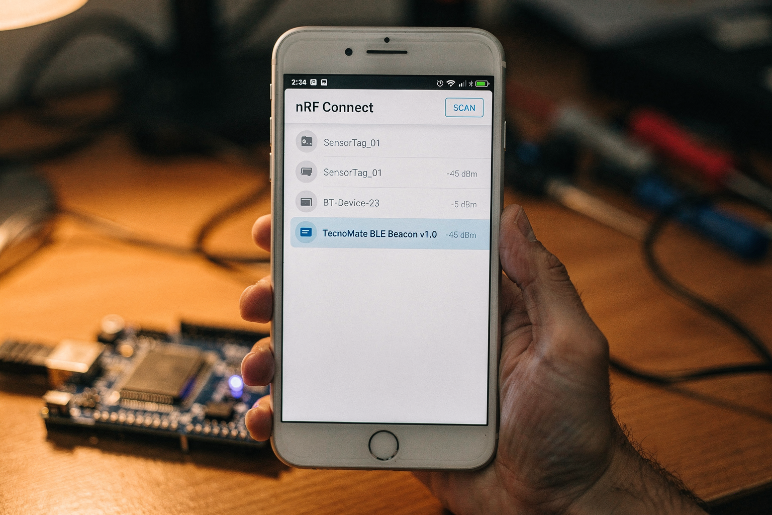 Testing with nRF Connect