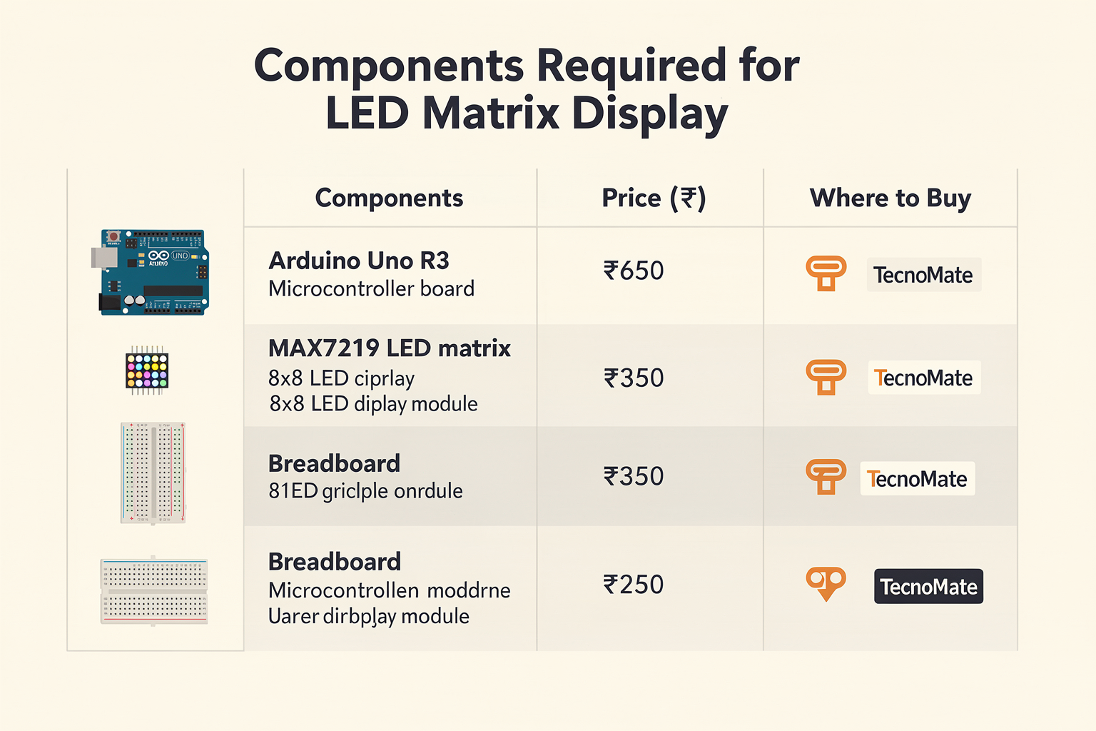 Components Required