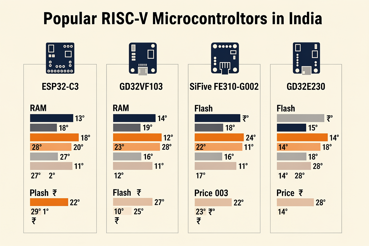 RISC-V Microcontrollers Available in the Indian Market