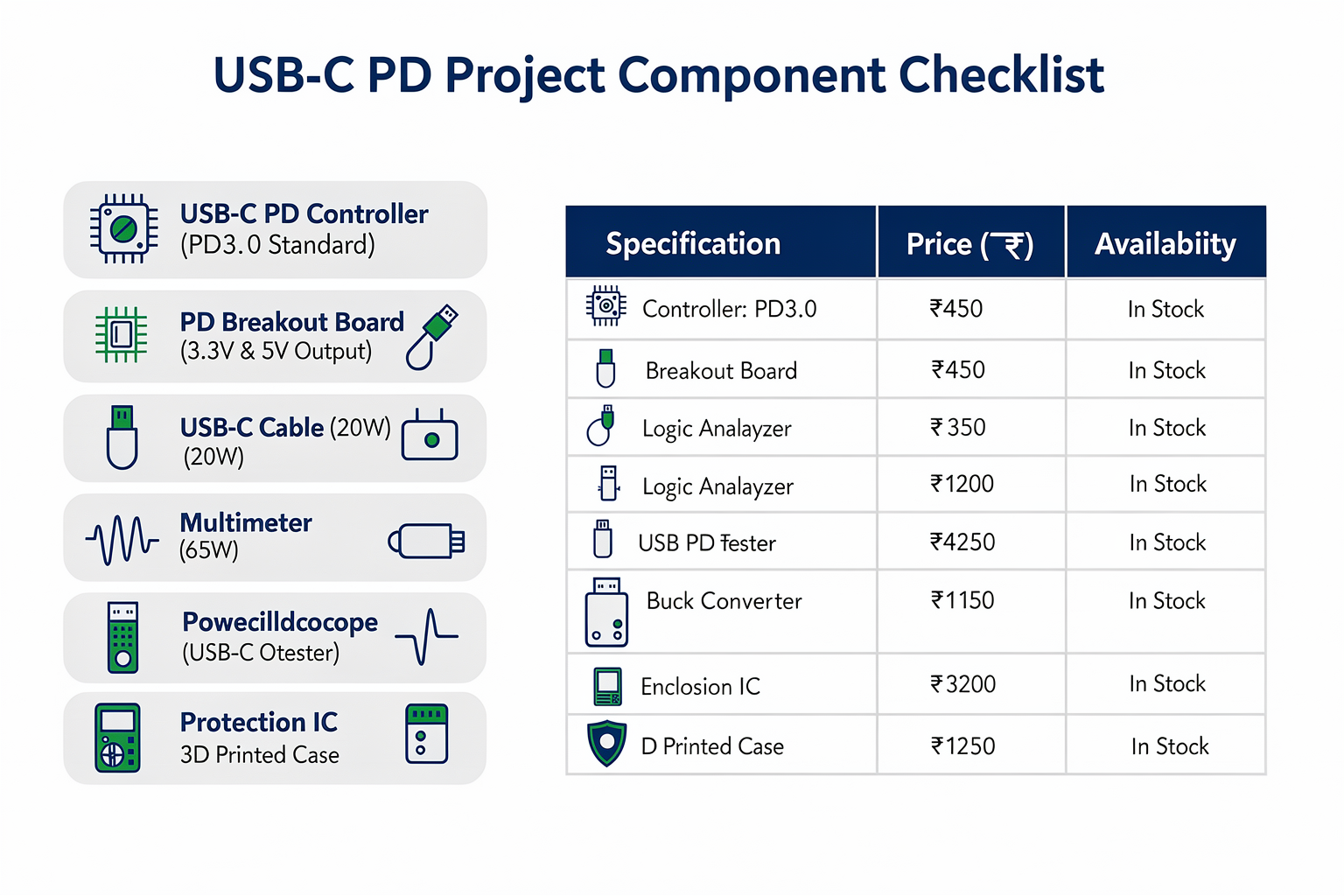 Prerequisites: Essential Components for Your USB-C PD Project