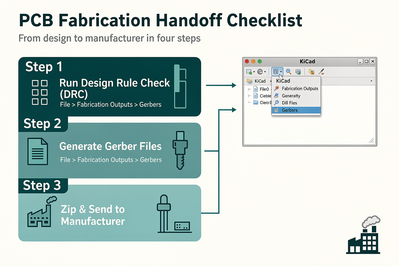 Generating Gerber Files: From Design to Manufacturing