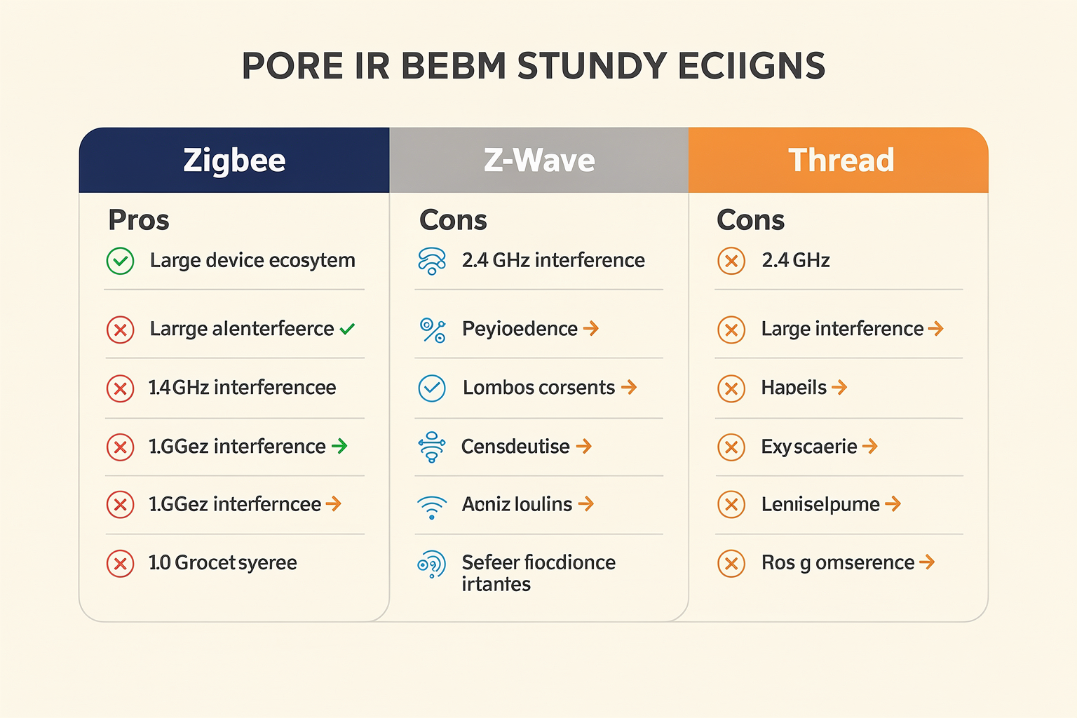 Pros and Cons (TABLE)