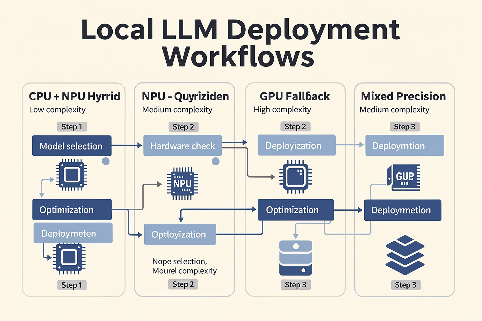 Workflow Comparison for Local LLM Deployment