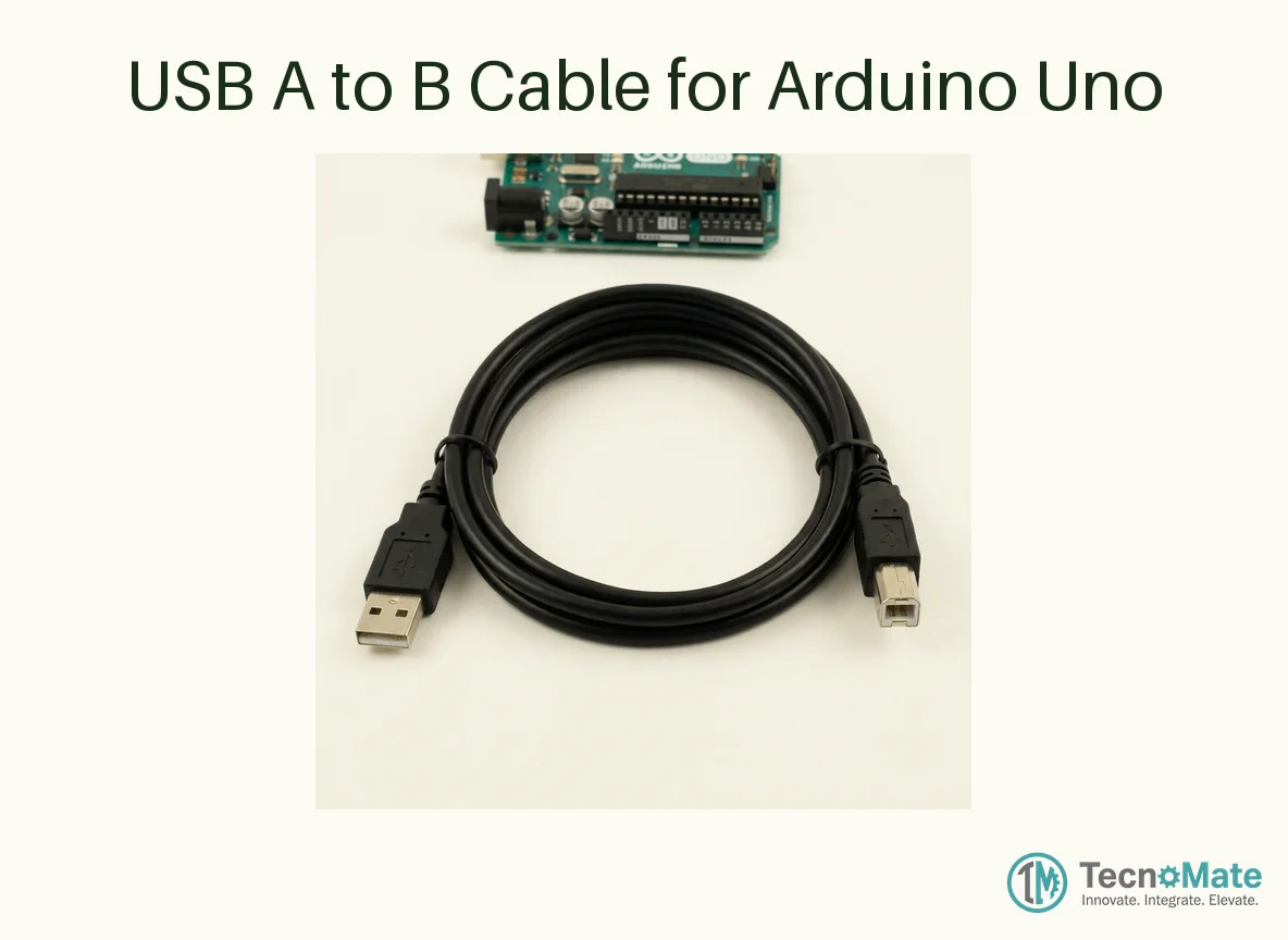 USB A to B Cable for Arduino Uno