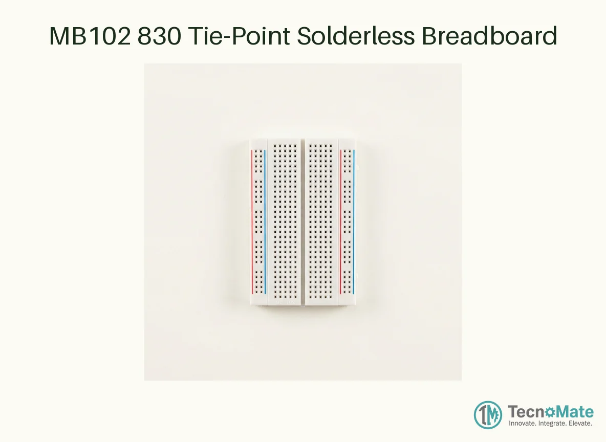 MB102 830 Tie-Point Solderless Breadboard