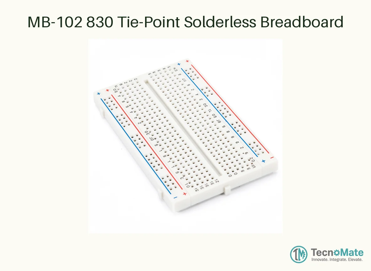 MB-102 830 Tie-Point Solderless Breadboard