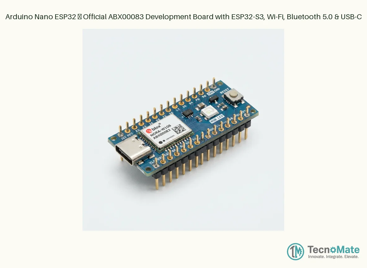 Arduino Nano ESP32 – Official ABX00083 Development Board with ESP32-S3, Wi-Fi, Bluetooth 5.0 & USB-C