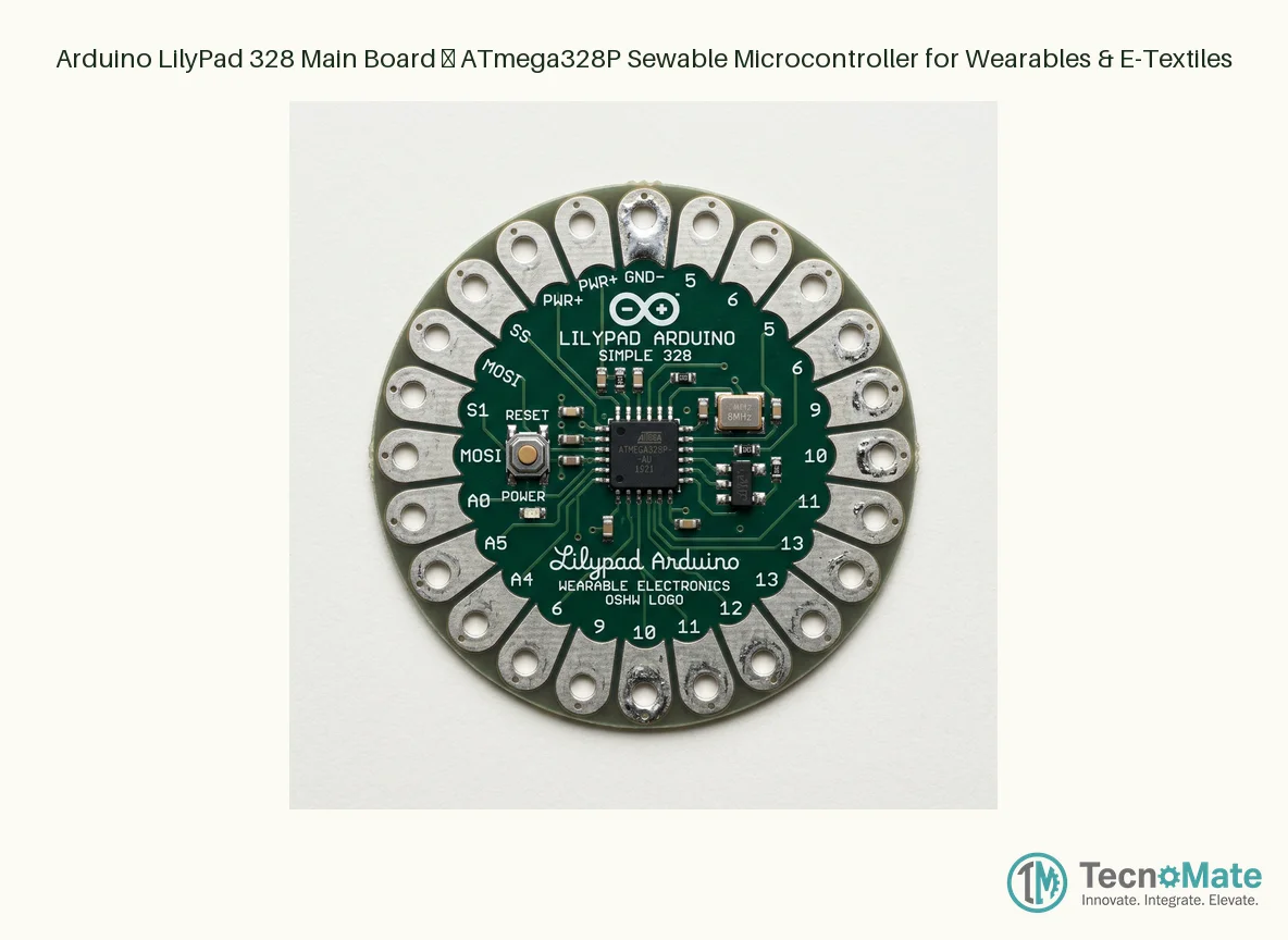 Arduino LilyPad 328 Main Board – ATmega328P Sewable Microcontroller for Wearables & E-Textiles