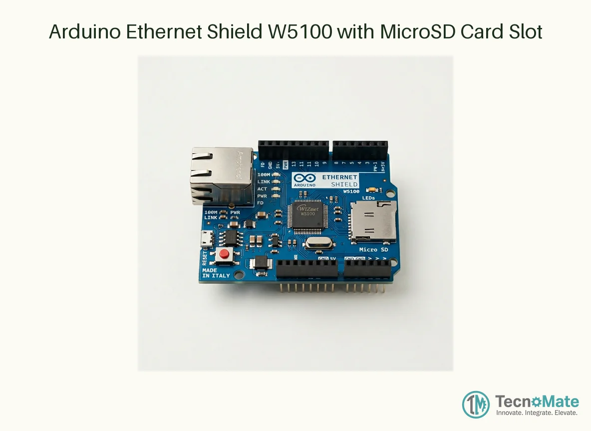 Arduino Ethernet Shield W5100 with MicroSD Card Slot
