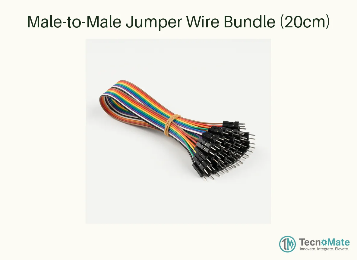 Male-to-Male Jumper Wire Bundle (20cm)