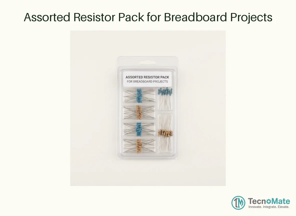 Assorted Resistor Pack for Breadboard Projects
