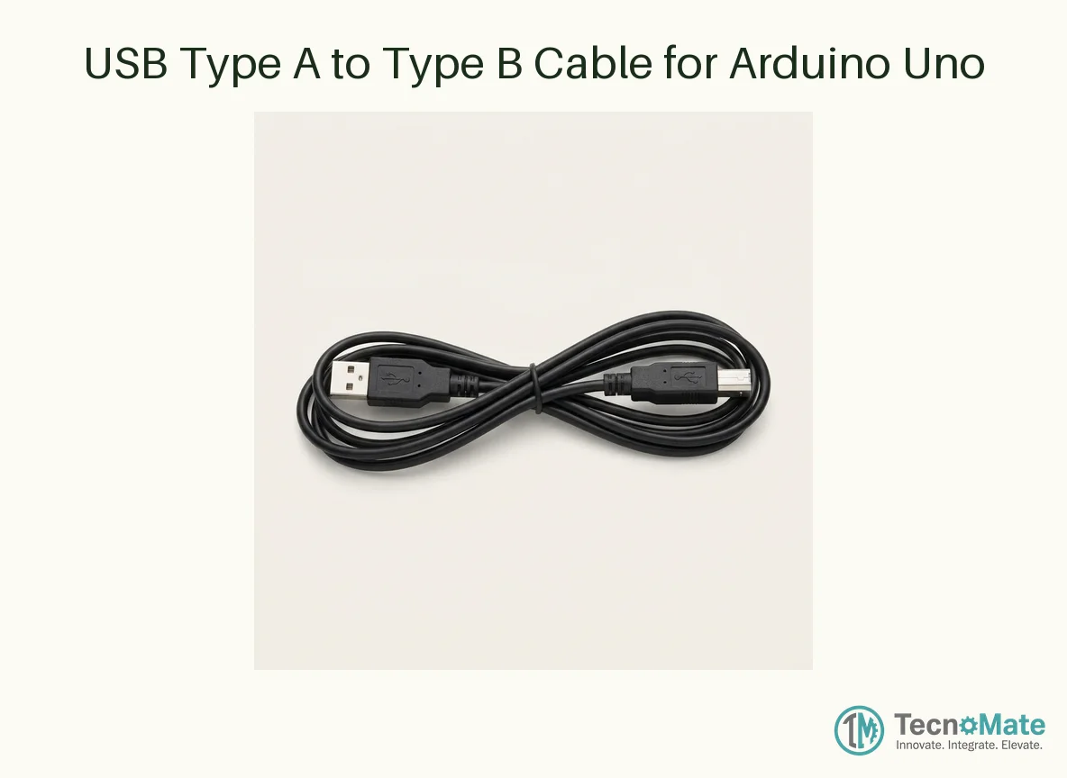 USB Type A to Type B Cable for Arduino Uno
