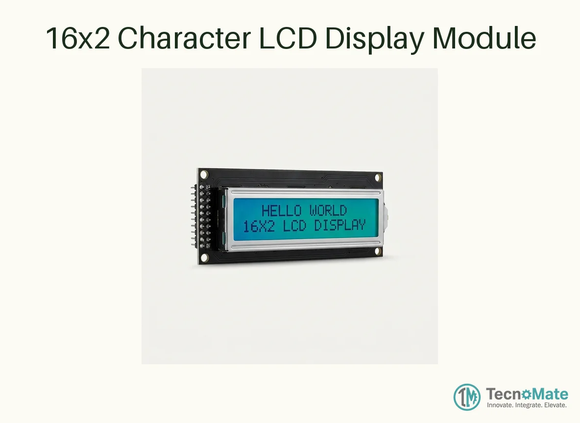 16x2 Character LCD Display Module