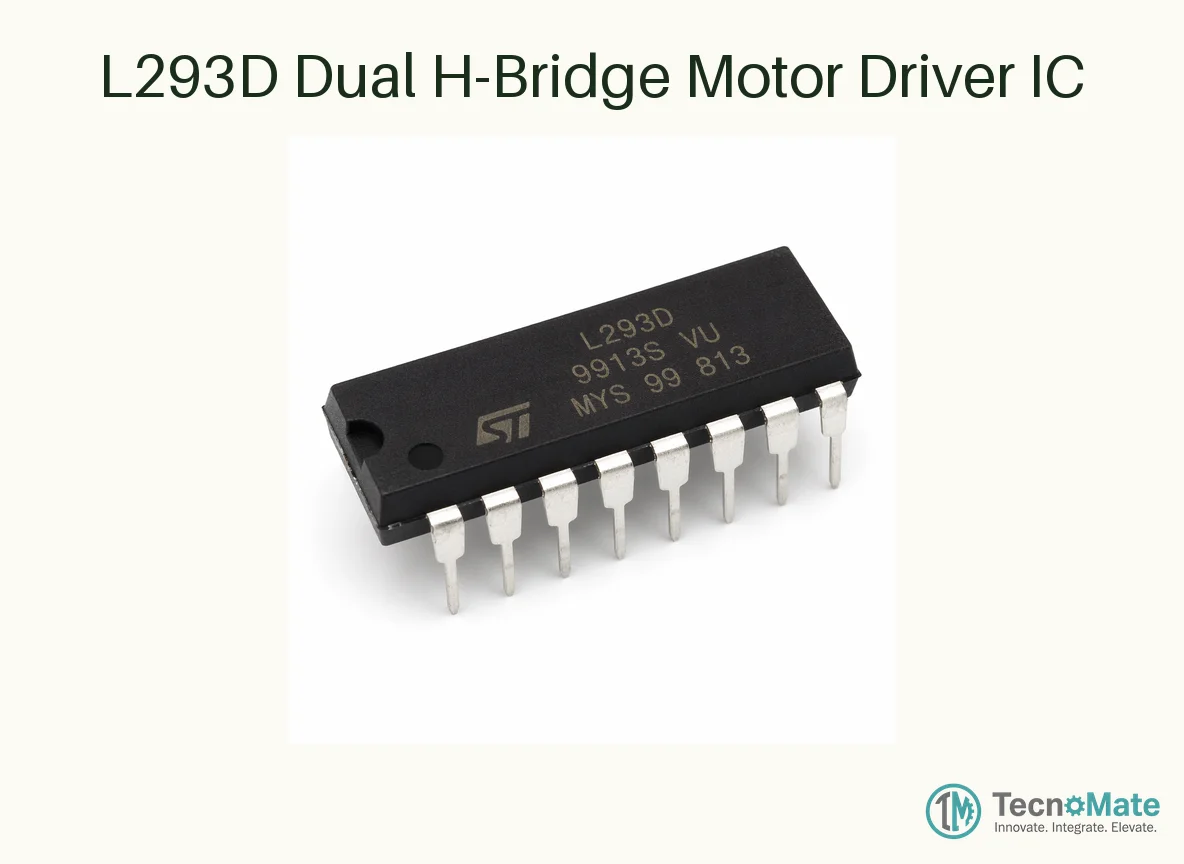 L293D Dual H-Bridge Motor Driver IC