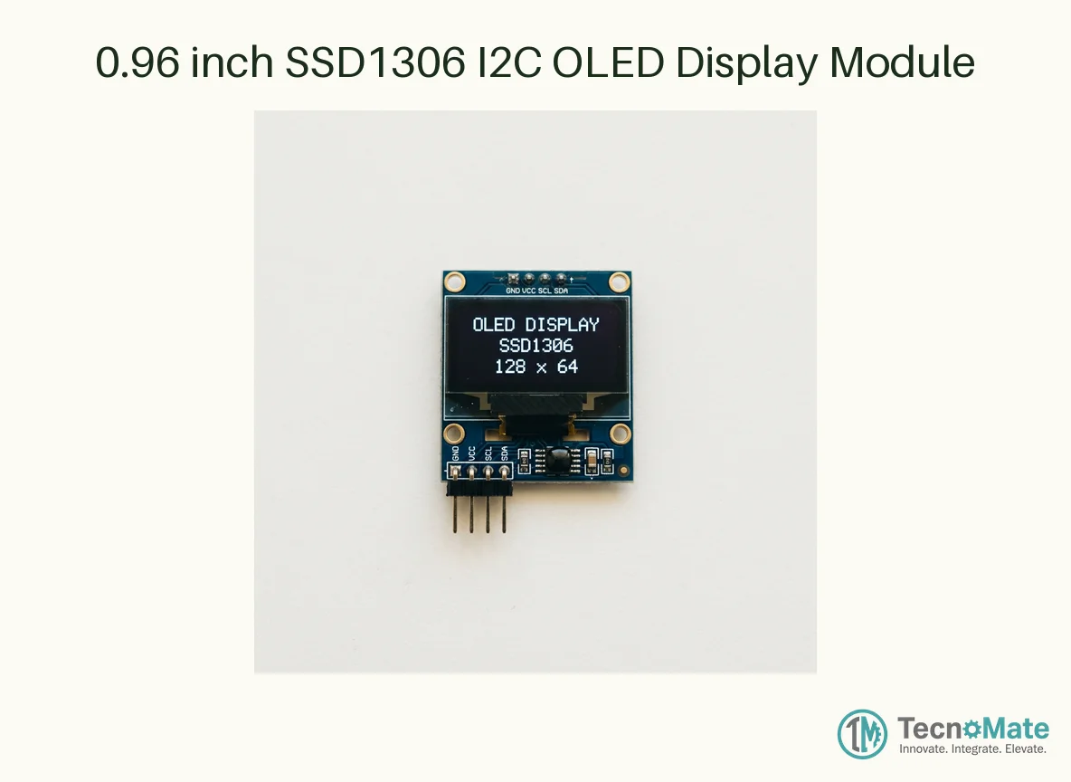 0.96 inch SSD1306 I2C OLED Display Module