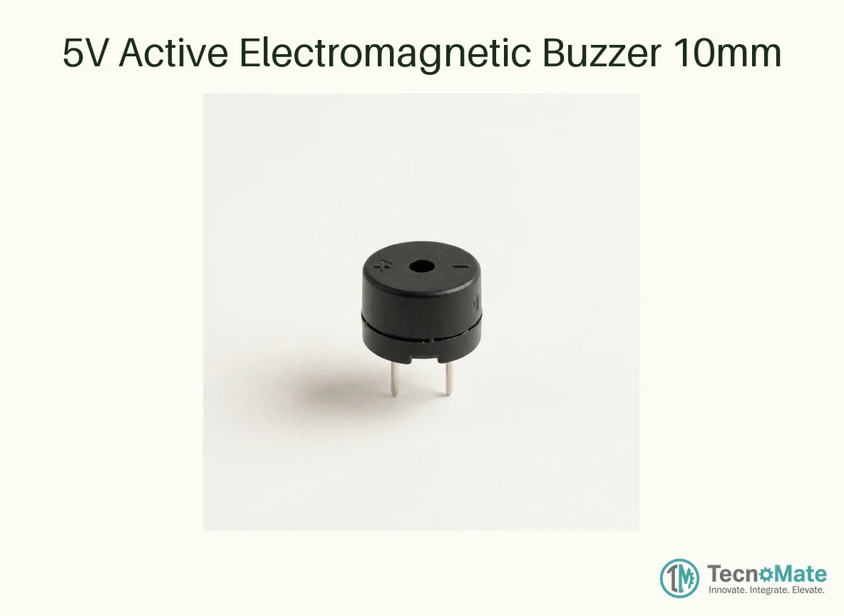 5V Active Electromagnetic Buzzer 10mm