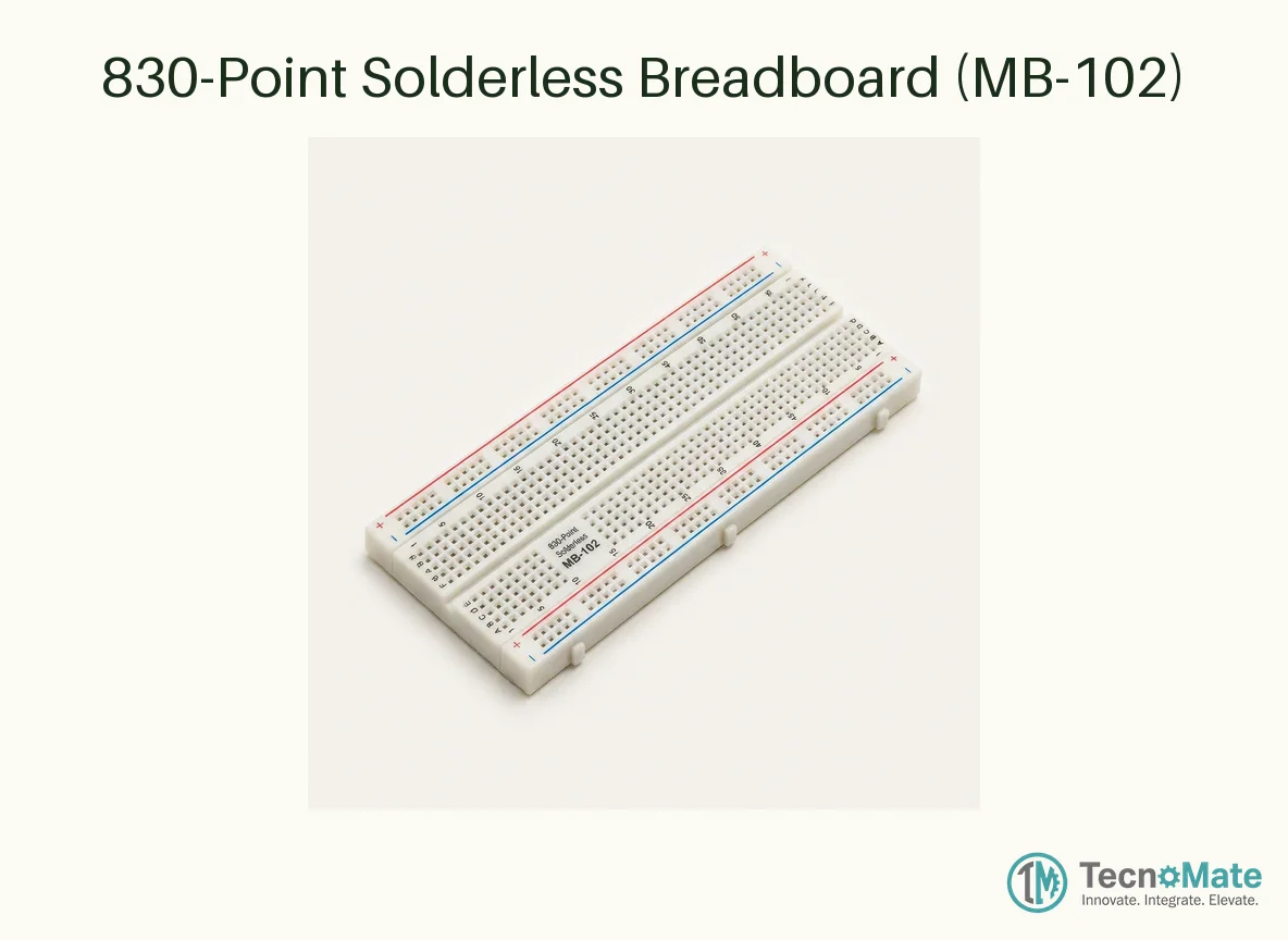 830-Point Solderless Breadboard (MB-102)