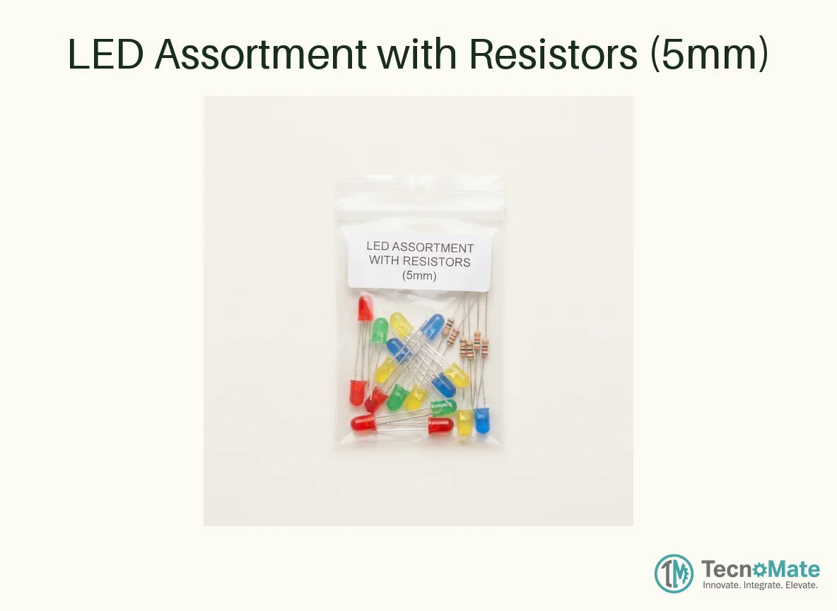 LED Assortment with Resistors (5mm)