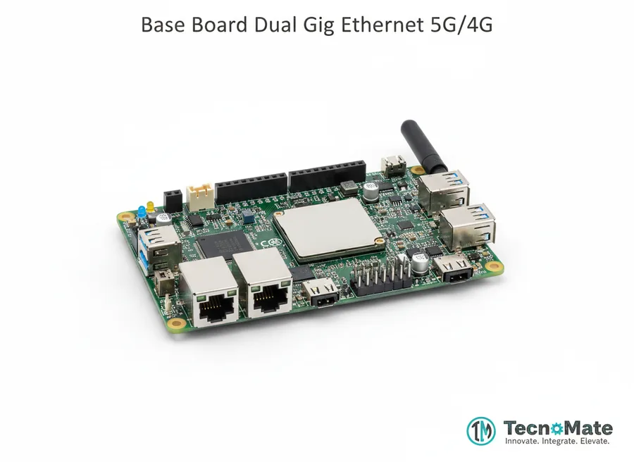 SMD Base Board Waveshare CM4 Dual Gigabit Ethernet 5G 4G