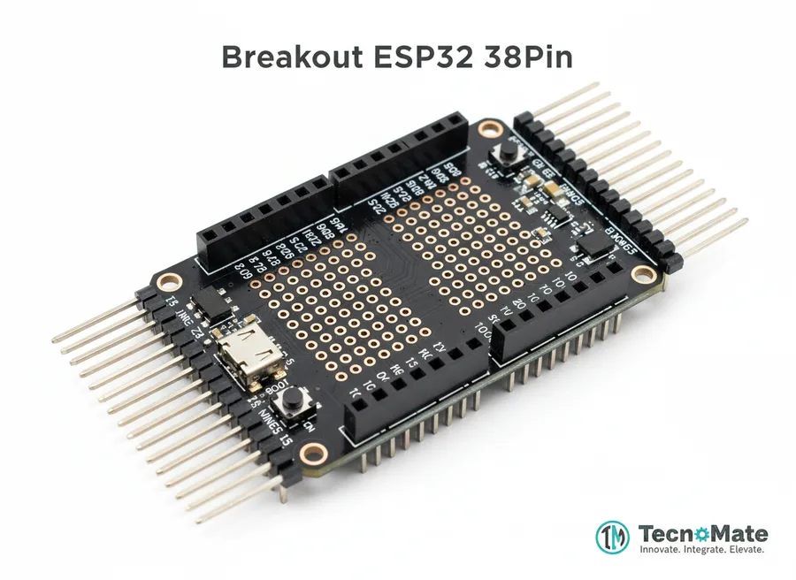 SMD Breakout Board ESP32 38Pin Black