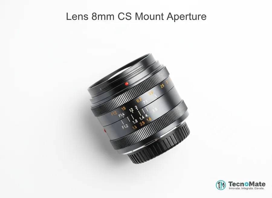SMD Camera Lens 8mm CS Mount Manual Focus Adjustable Aperture