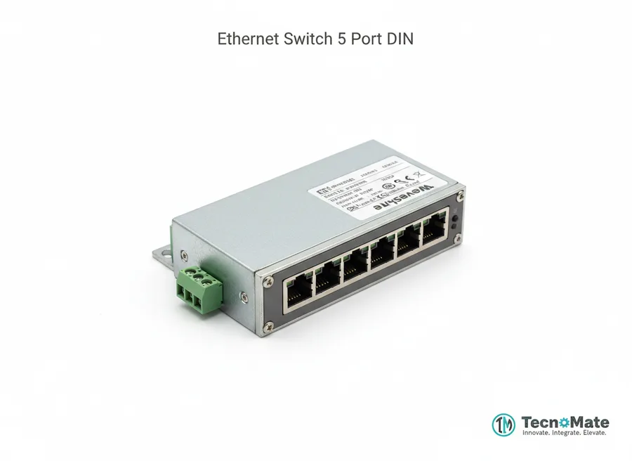 SMD Ethernet Switch 5 Port Gigabit Full Duplex 10 100 1000M DIN Rail