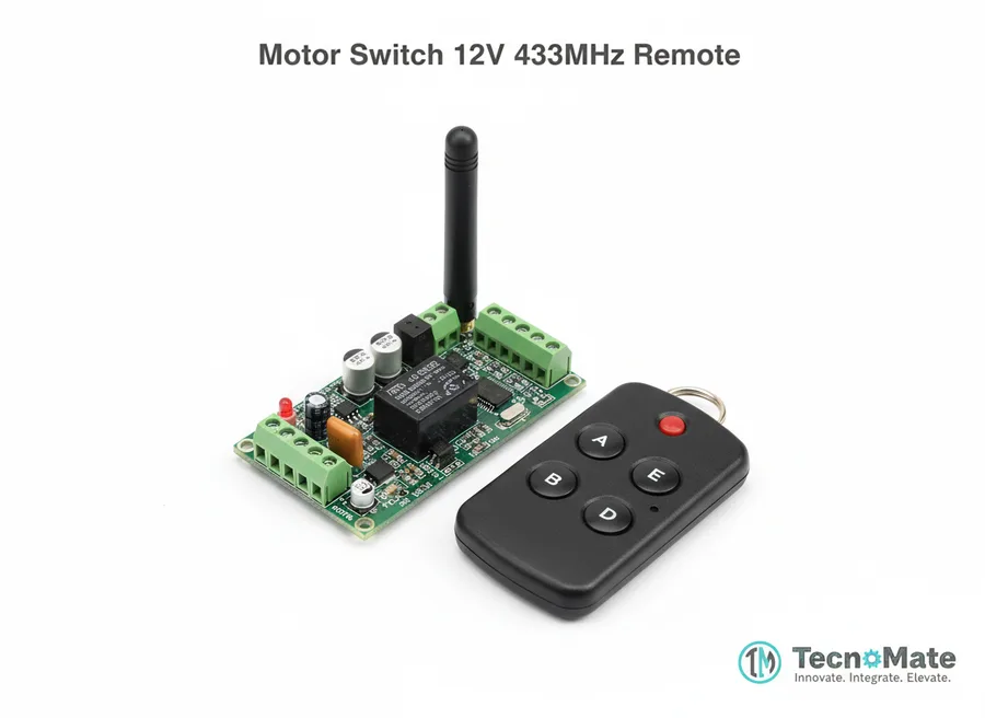 SMD Motor Control Switch 12V DC Wireless 433MHz