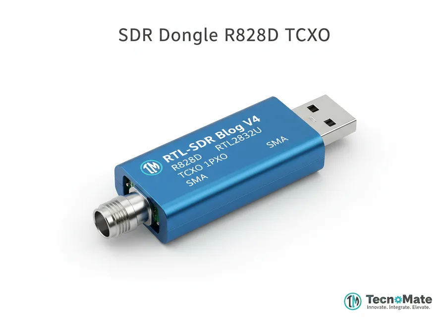 SMD SDR Dongle RTL SDR Blog V4 R828D 1PPM TCXO