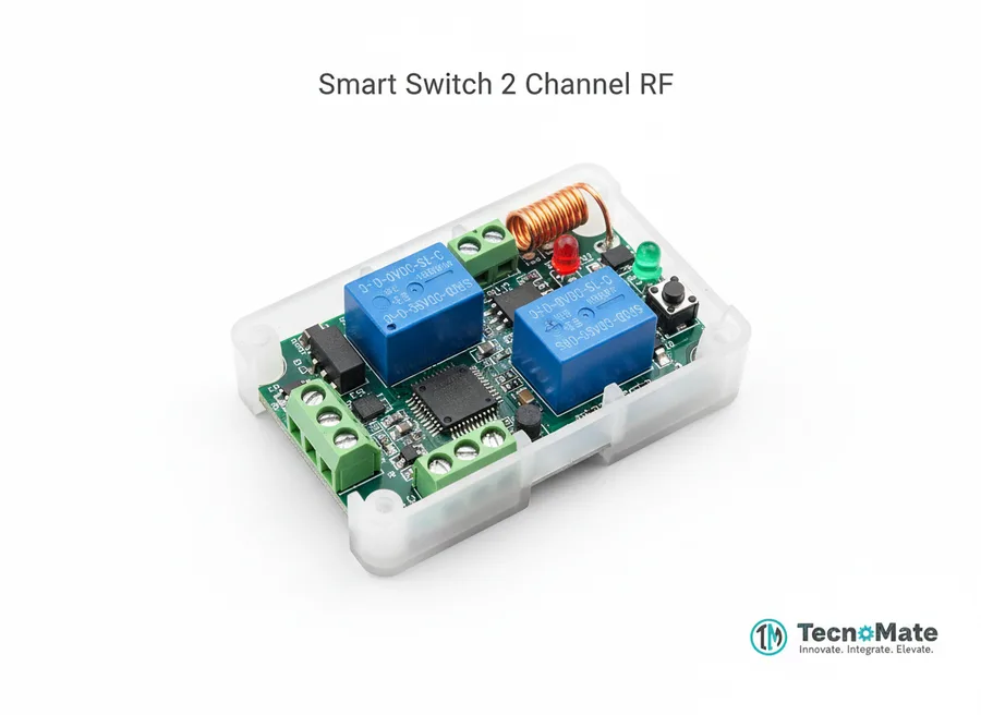 SMD Smart Switch 2 Channel RF Wireless ON OFF Remote Controller