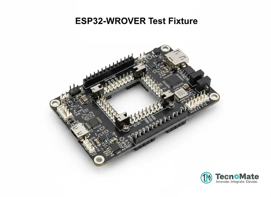 SMD Test Board ESP32 WROVER Burn Fixture