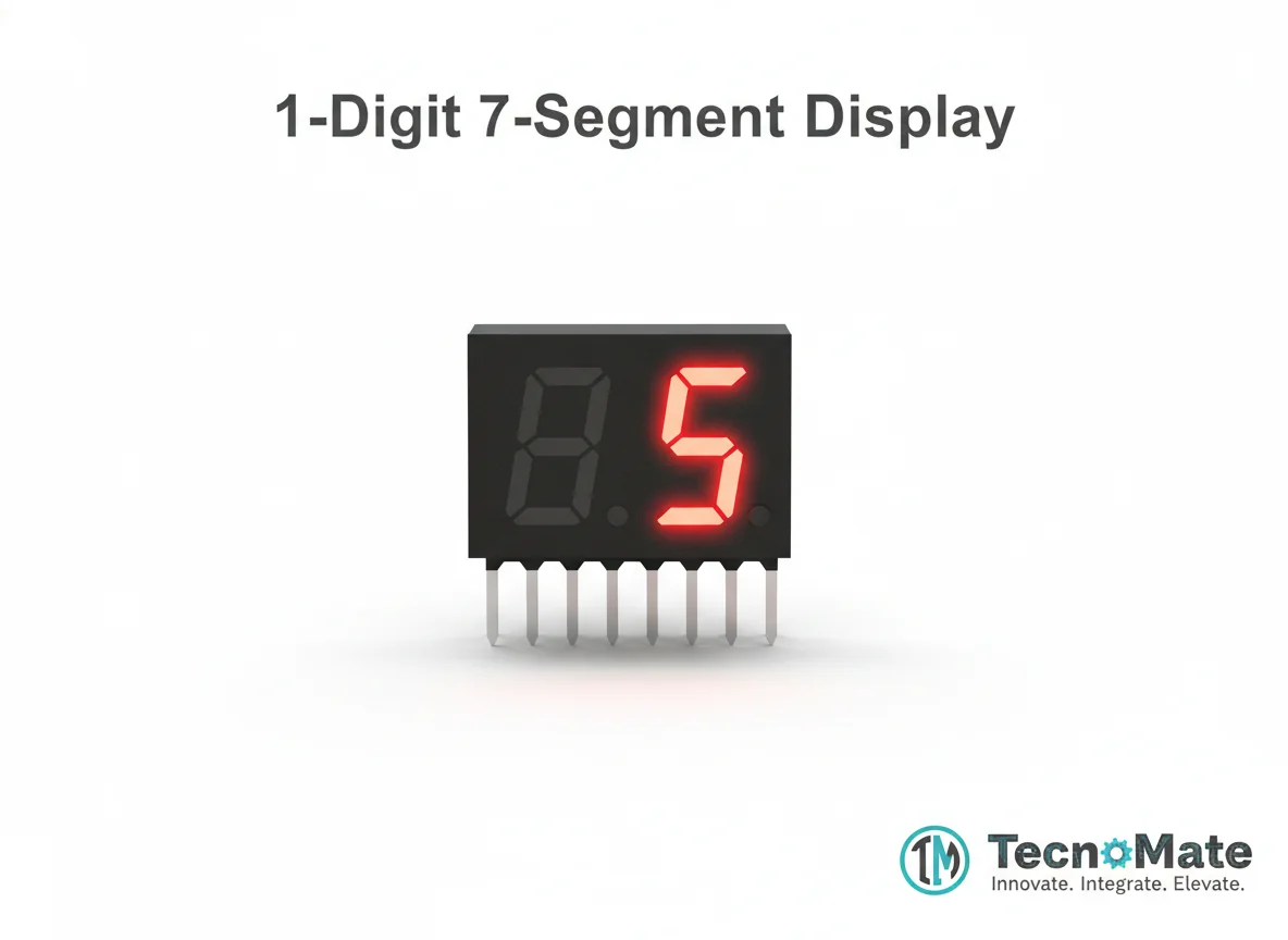 1-Digit 7-Segment Display