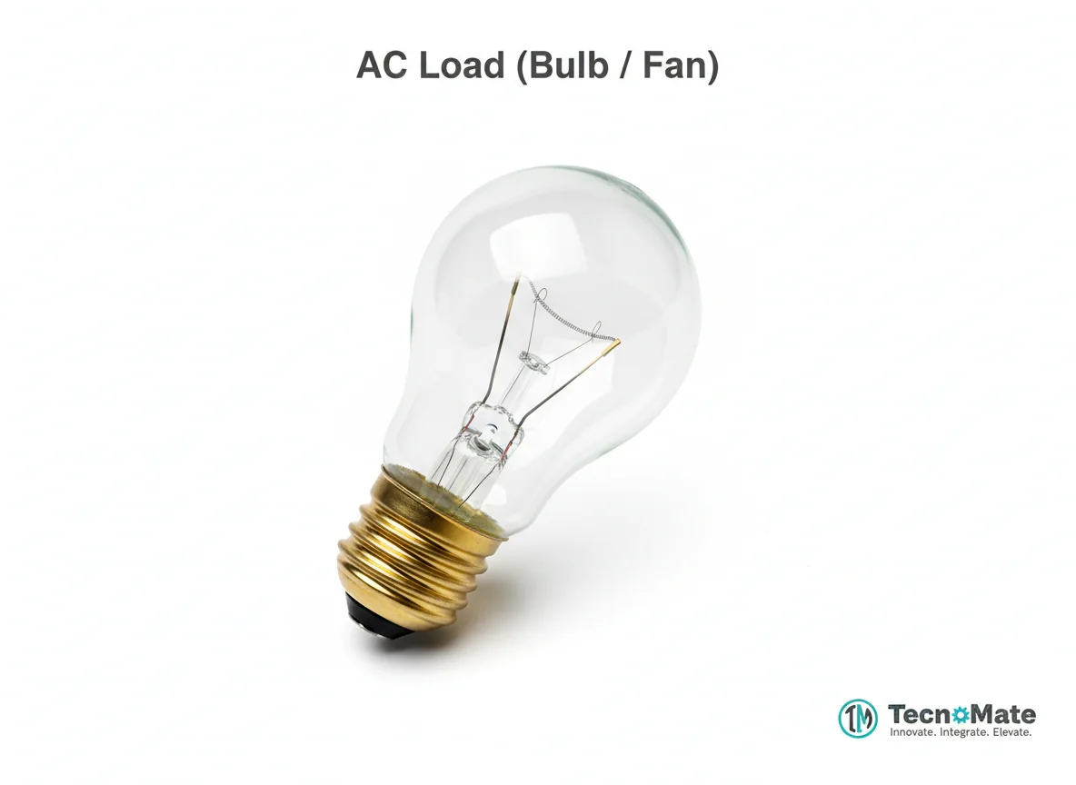 AC Load (Bulb/Fan)