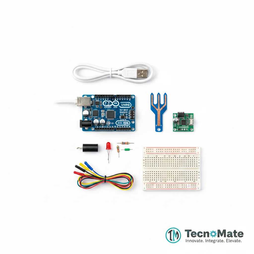 Rain Sensor Alarm System - All components