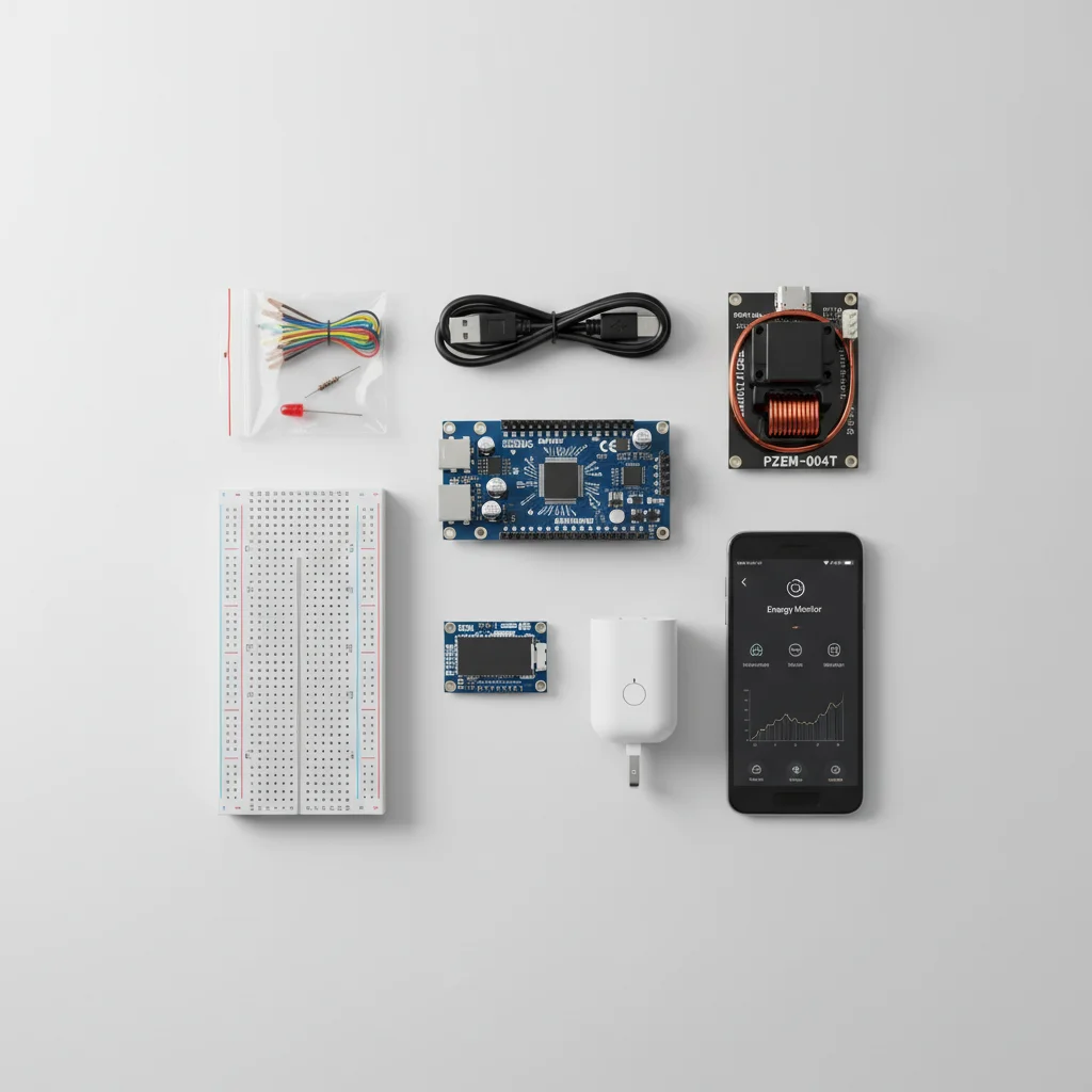 ESP32 Smart Energy Monitor - All components