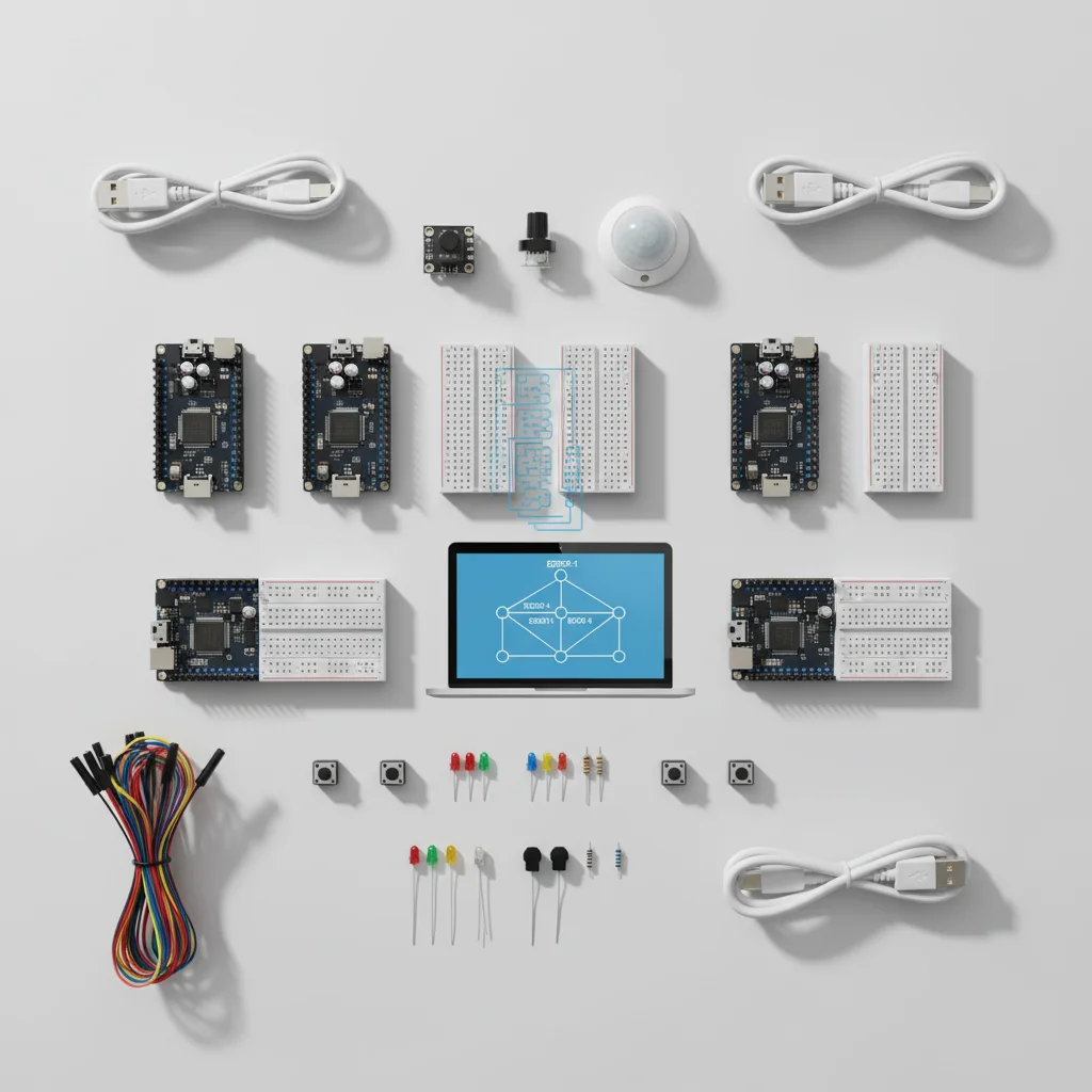 ESP32 Mesh Network - All components