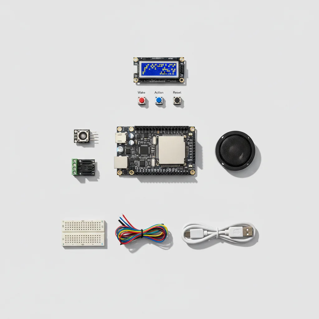 ESP32 Voice Assistant (AI) - All components