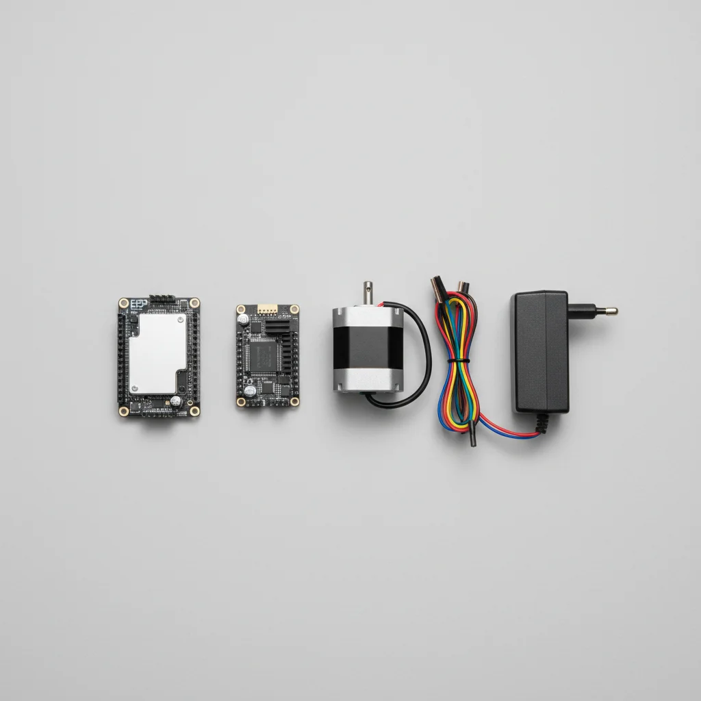 ESP32 Wireless Stepper Motor Controller Using TMC2240 - All components