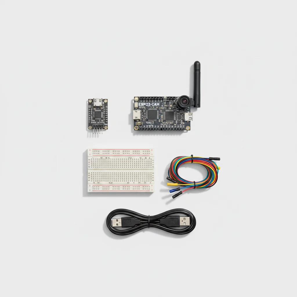 ESP32-CAM Face Recognition - All components