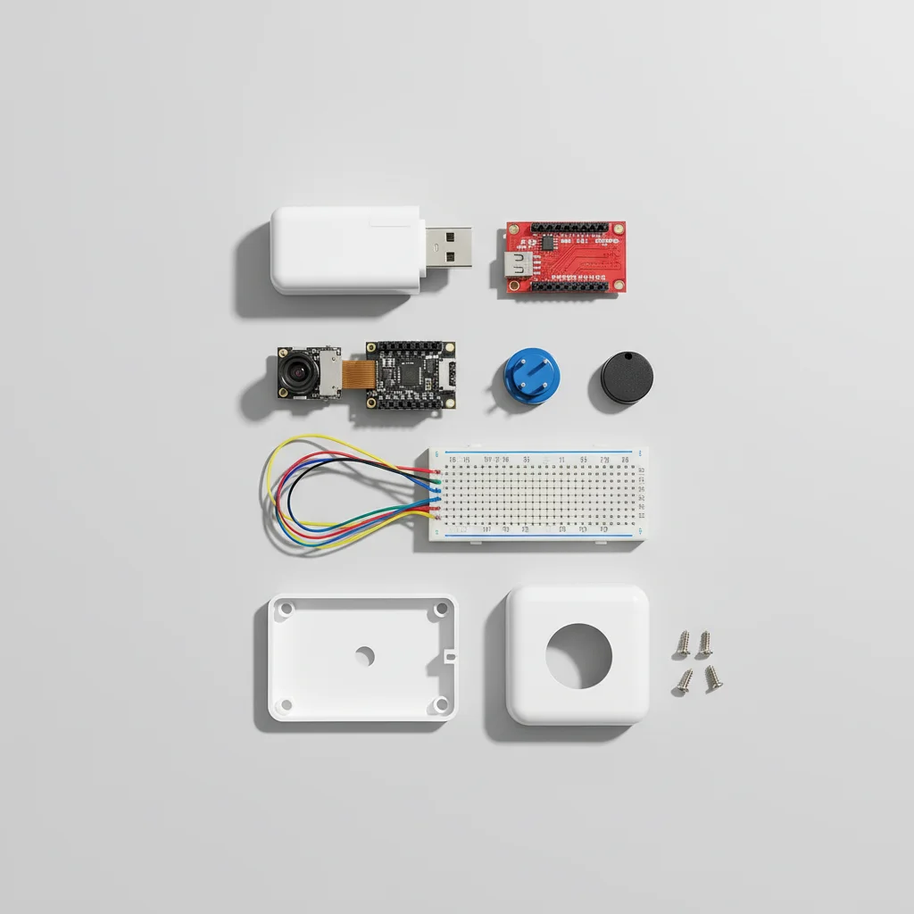 ESP32-CAM Smart Doorbell - All components